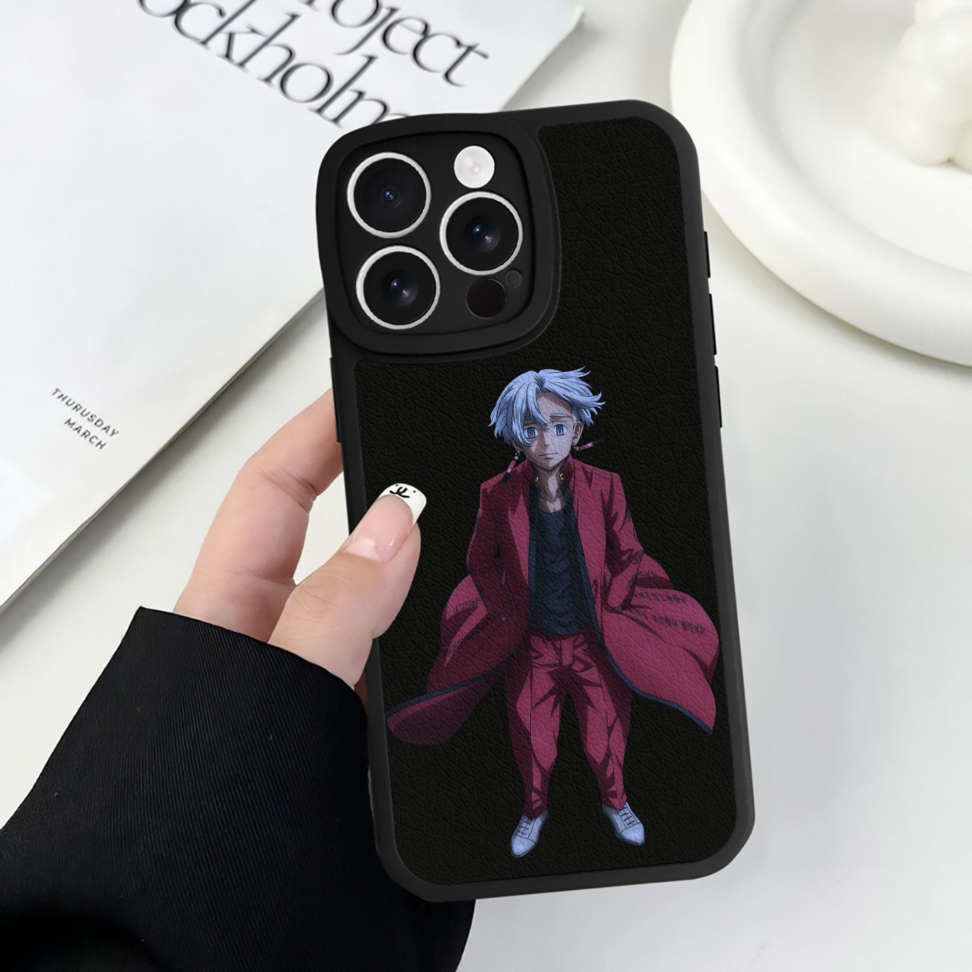 （画像用） 東京リベンジャーズ Tokyo Revengers 【iPhone 16シリーズ対応】シリコンスマホケース（レザー調） 材質：シリコン
